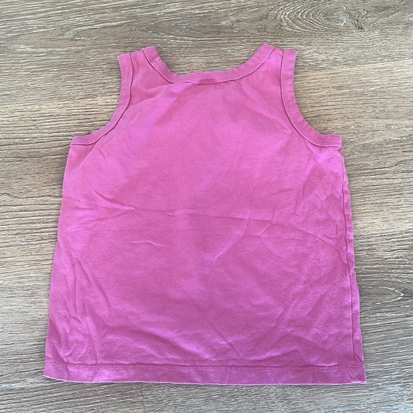 Hanna Andersson Pink Zebra Tank Top‎ Girls Size 8 100% Cotton Summer Shirt - Picture 4 of 6